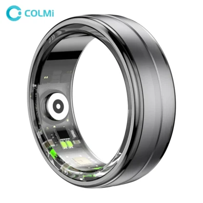 COLMI R06 Smart Ring hombres mujeres, monitor de frecuencia cardíaca y oxígeno en sangre, IP68 y 5ATM impermeable, modo multideporte