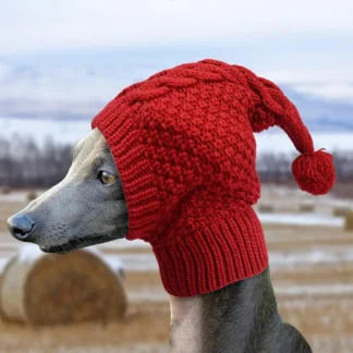 Gorro cálido tejido para perros, gorro tejido para otoño e invierno para perros y cachorros, capucha cálida, Protector de cuello y cabeza, gorro tejido, ropa bonita para mascotas