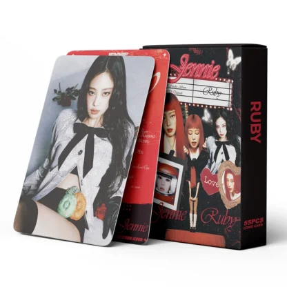 55 unids/set KPOP JENNIE 1ST álbum de estudio RUBY soporte Lomo tarjeta impresión de alta calidad tarjetas fotográficas colección de fans postales regalos