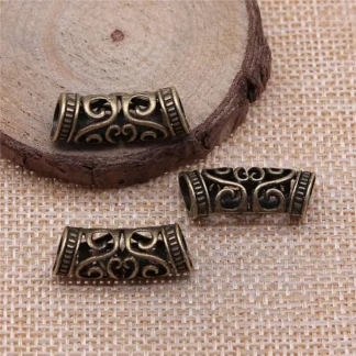 Piezas de accesorios de tubo curvado con cabeza colgante de joyería para mujer Diy