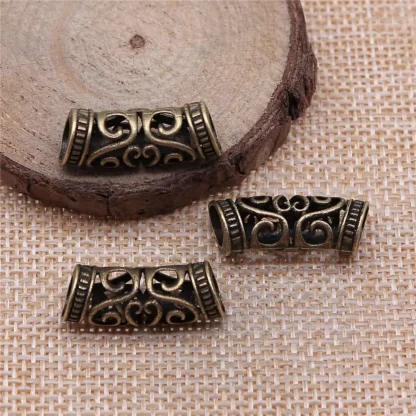Piezas de accesorios de tubo curvado con cabeza colgante de joyería para mujer Diy