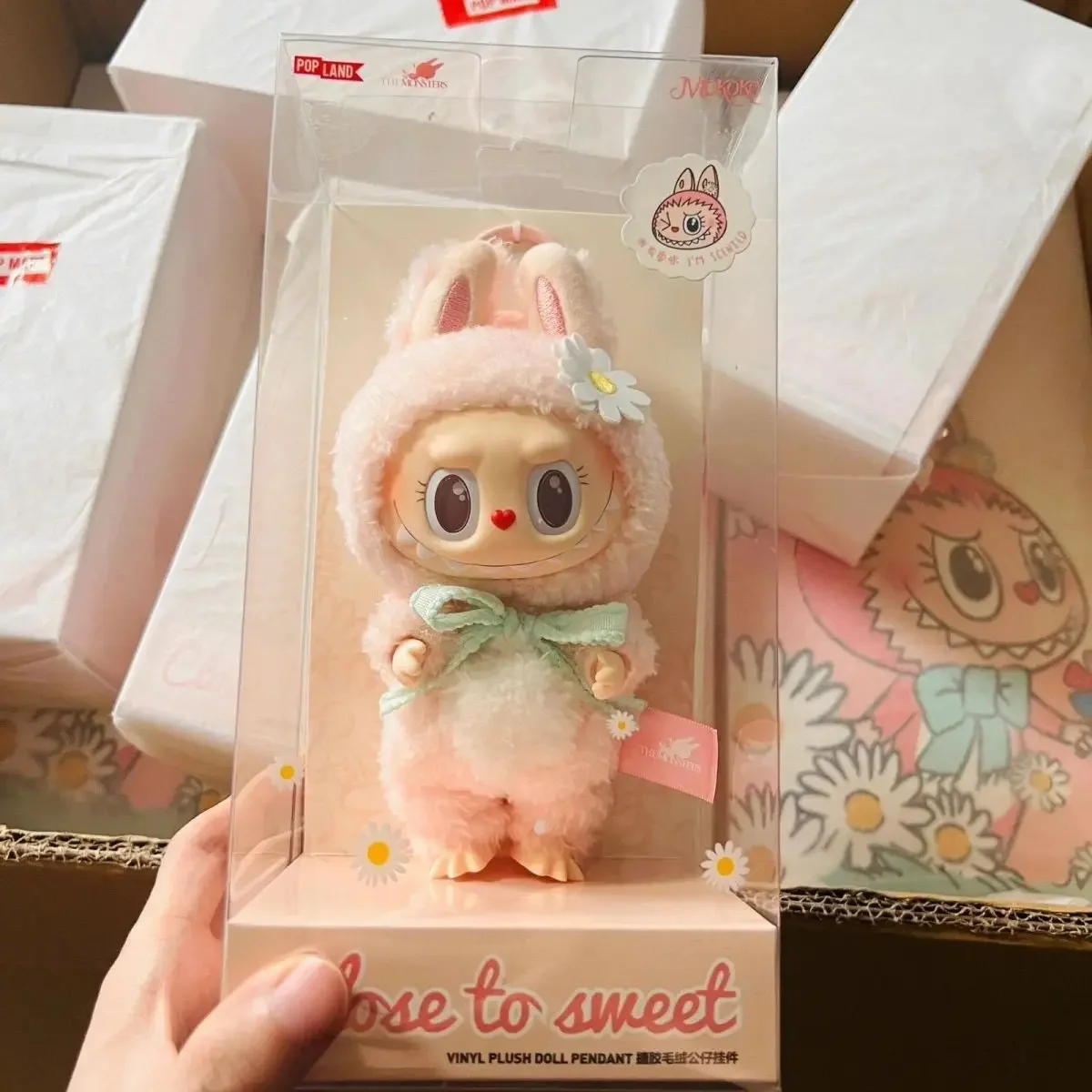 Labubu Skullpanda Mokoko Zimomo Halloween Labubu llavero muñeca regalo de Navidad llavero niños juguetes regalo de cumpleaños