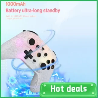 Consola de juegos inalámbrica Ns21 + soporte para Switch/Ps3/Ps4/Android/Ios Joystick giroscópico de 6 ejes mando Bluetooth de doble Motor fácil de instalar C