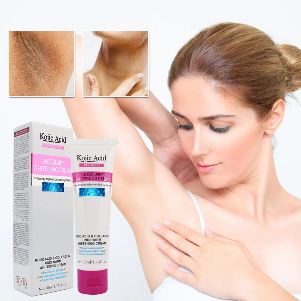 Blanqueamiento kójico para axilas, corrección y blanqueamiento local del color de la piel, adecuado para las axilas del cuerpo, blanqueamiento uniforme del tono de la piel