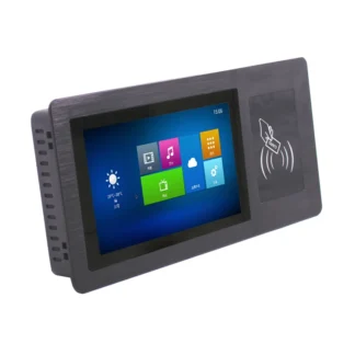 Sistema de Control de Acceso inteligente para apartamento, elevador de puerta inalámbrico WiFi de 7 pulgadas con pantalla táctil de escáner de huellas dactilares NFC RFID