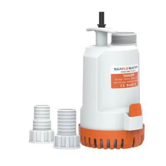 Mini bomba de drenaje de 1500 GPH, bomba de agua marina de elevación alta de 12V, bomba sumergible eléctrica personalizable OEM