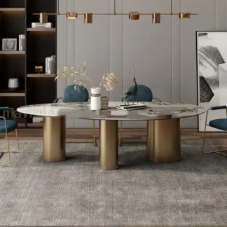 Mesa de comedor y silla de pizarra para personas mayores, combinación para familia, Muebles minimalistas de lujo, ligeros y modernos, Muebles únicos