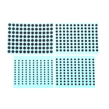 Kit de reparación de teclado con almohadillas de goma conductoras negras, 4 tamaños, diámetro 3/4/5/6 MM, botones de goma conductora para Control remoto IR