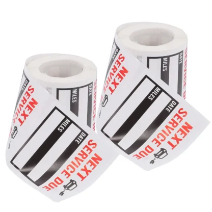 150 piezas de pegatinas de recordatorio de mantenimiento de coche, etiquetas adhesivas impermeables para servicio de cambio de aceite debido al próximo calcomanía de espejo de parabrisas