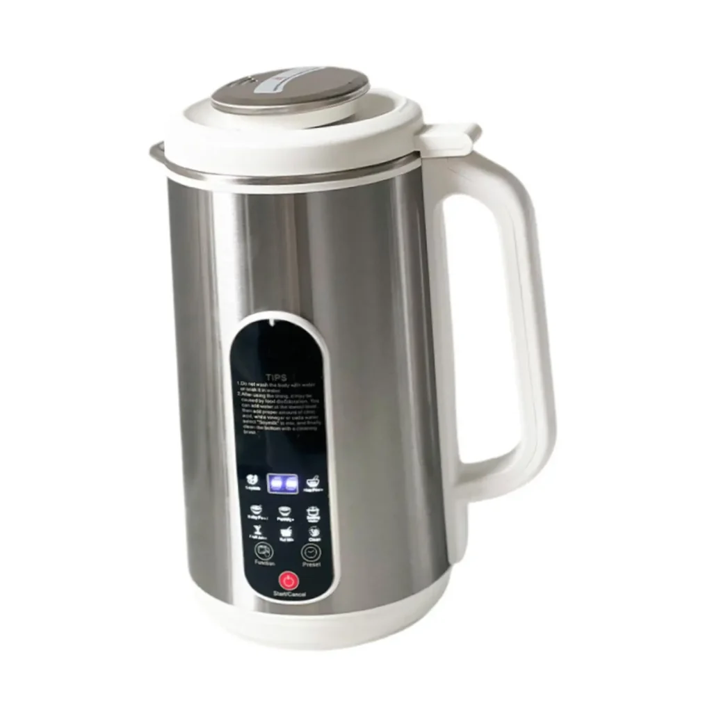 Máquina automática de leche de nueces, máquina de leche de soja multifuncional de poco ruido de gran capacidad para bebidas no lácteas, avena, leche de almendras casera
