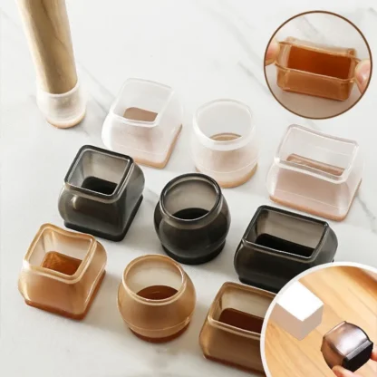 16 Uds. Almohadillas para patas de silla de silicona, alfombrilla para pies niveladora antideslizante para sofá, alfombrillas antiruido para muebles, protectores de suelo de madera, alfombrilla para decoración del hogar