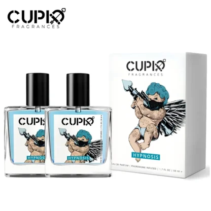 2 juegos de fragancias de Colonia para hipnosis de Cupido, fragancia para coche, 50ml, Toilette con dije de Cupido para hombres