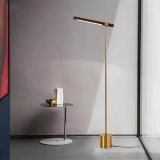 Luz LED lineal de madera para tareas, Lámpara decorativa vintage de lujo para dormitorio, mesita de noche, decoración del hogar, sala de estar, mesa de estudio