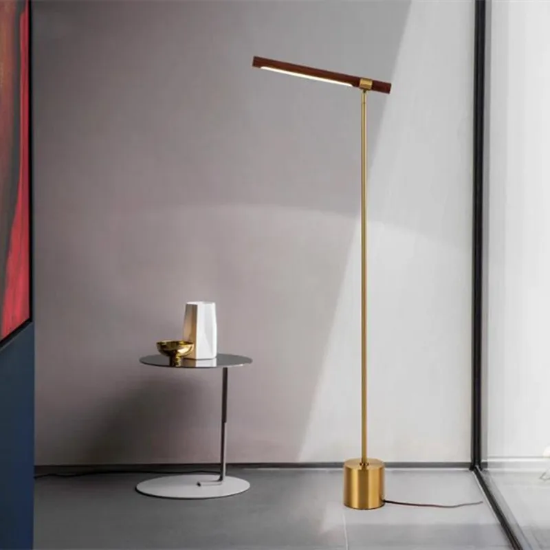 Luz LED lineal de madera para tareas, Lámpara decorativa vintage de lujo para dormitorio, mesita de noche, decoración del hogar, sala de estar, mesa de estudio
