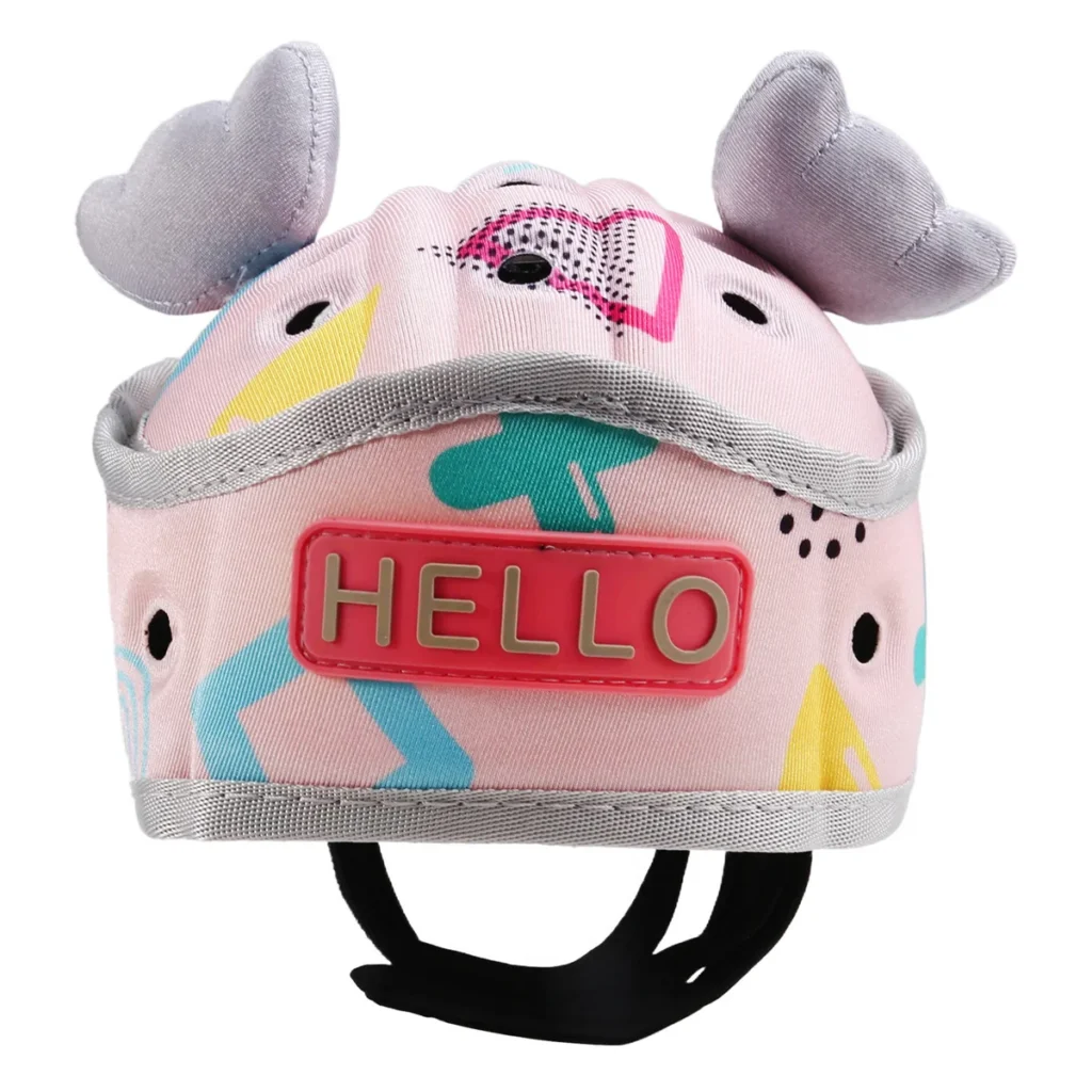 Casco de seguridad ajustable para bebés A44U, protección para la cabeza de 360 grados, gorro de seguridad suave para niños pequeños para aprender a caminar,