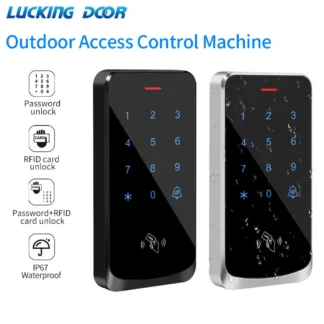 Teclado de Control de acceso con retroiluminación táctil, resistente al agua IP68, RFID, 125KHz, EM, teclado de acceso para exteriores, abridor de cerradura de puerta, lector Wiegand