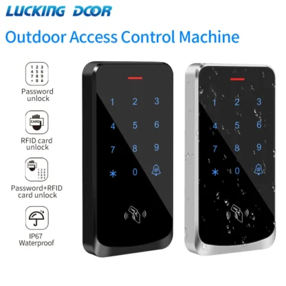 Teclado de Control de acceso con retroiluminación táctil, resistente al agua IP68, RFID, 125KHz, EM, teclado de acceso para exteriores, abridor de cerradura de puerta, lector Wiegand