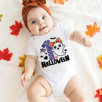 Body de My 1st Halloween para bebés, pelele bonito para niños y niñas, disfraz de Halloween para niños pequeños, ropa infantil, primer regalo de Halloween para bebés