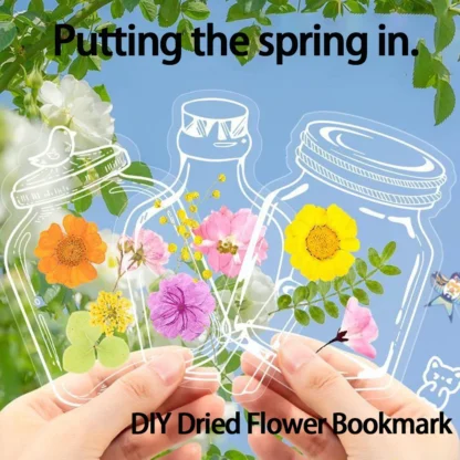 200 Uds DIY marcadores de flores secas transparentes plantas florales marcadores transparentes decoraciones flotantes flor y planta marcapáginas fabricante