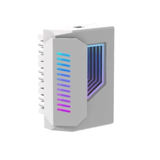 Precio de corte Adaptador ATX de 24 pines Adaptador ARGB de 180 grados Sincronización de 5 V para placa base de PC de escritorio Accesorios de computadora DIY Blanco