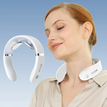 Masajeador cervical Mini masajeador portátil para hombros y cuello Masaje profundo con masajeador de cuello ajustable para relajación del cuello