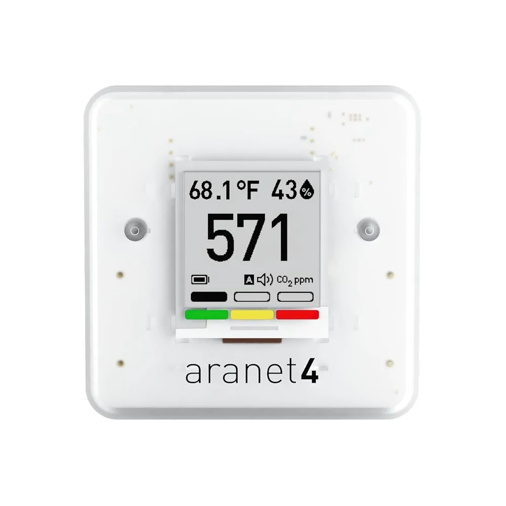 Aranet4 Home: Monitor inalámbrico de calidad del aire interior para oficina o escuela (CO2, temperatura, humedad y más) Portátil