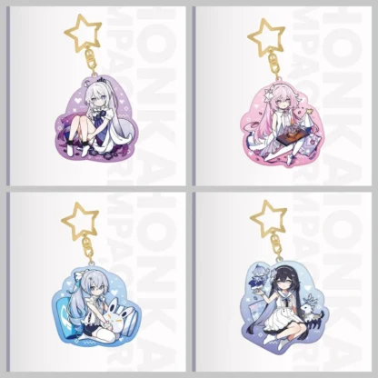 Juego de Anime Honkai3, adornos, soporte de llave acrílico, modelo de placa, regalo para fanáticos del Cosplay