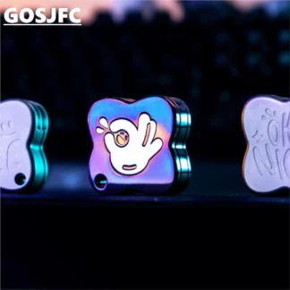 Juguetes de descompresión de tres pisos EDC deslizante de empuje lateral mecánico