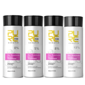 PURC-tratamiento de queratina brasileña para el cabello, alisado de queratina, reparación de alisado de cabello rizado, productos para el cuidado del cabello dañado permanente