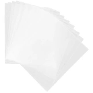 20 Uds. De páginas de álbum de fotos transparente de PVC, insertos A5, protectores de hojas, carpeta, bolsillos para archivos, suministros escolares de oficina