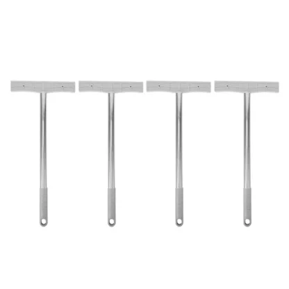 Varilla de mano de exhibición de poste de placa, soporte de letrero de acero inoxidable, Parada de Metal multifunción para reemplazo, 4 Uds.