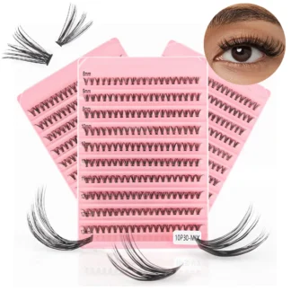 Pestañas postizas de 8-16mm, extensiones de pestañas individuales, maquillaje de pestañas falsas, 120/200