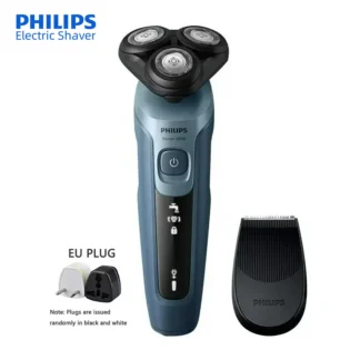 PHILIPS S5366 Afeitadora eléctrica Ajuste inteligente Fuerza de afeitado Uso seco y húmedo Triple hoja 360 °   Maquinilla de afeitar con cabezal flotante