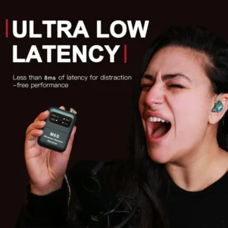 Sistema de Monitor intrauditivo inalámbrico A73E-2.4G IEM inalámbrico con transmisor receptor emparejamiento automático Monitor intrauditivo profesional
