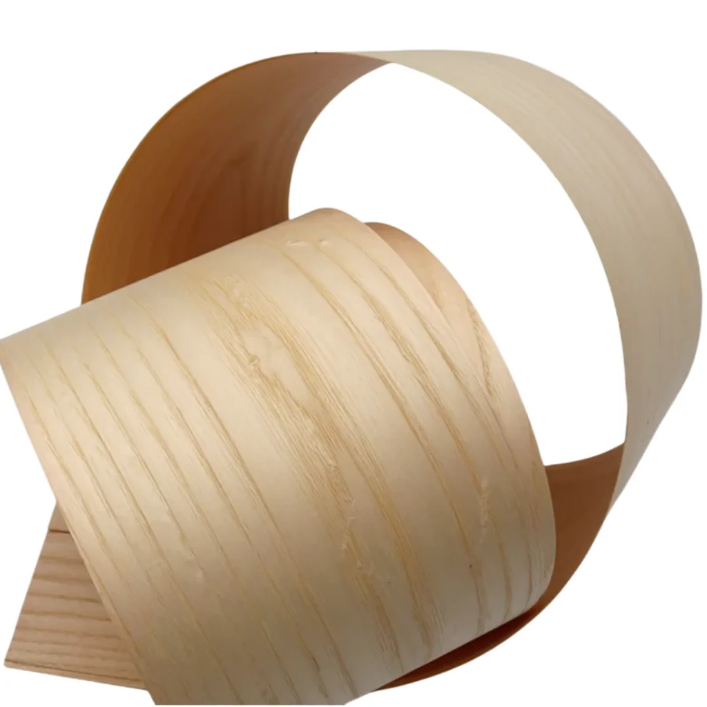 Chapa de madera con patrón de cera blanca Natural, materiales de decoración para el hogar hechos a mano, 2 piezas de longitud: 2,5 metros de ancho: 150mm T: 0,5mm