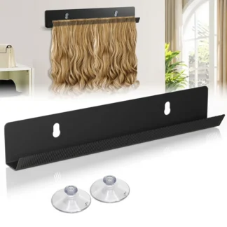 ¡Promoción! Colgador de extensiones de cabello, soporte de extensión de cabello negro para estilizar, lavar, secar, trenzar, estante de exhibición de extensiones de cabello