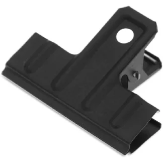 Clips de papel de metal negro extragrandes de 3 pulgadas, 10 piezas: abrazaderas de carpeta resistentes para organización de oficina