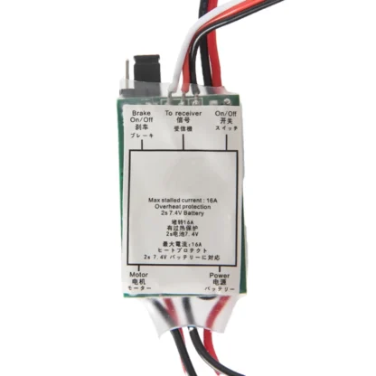 El nuevo controlador de velocidad ESC cepillado 16A para WPL C14 C24 C34 C44 B14 B24 B16 B36 1/16 RC accesorios de piezas de actualización de coche