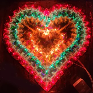 Linterna LED de pavo real, luz de amor, cadena de luz de sol de estrella de cinco puntas, luces decorativas enchufables para habitación, Navidad, fiesta de bodas
