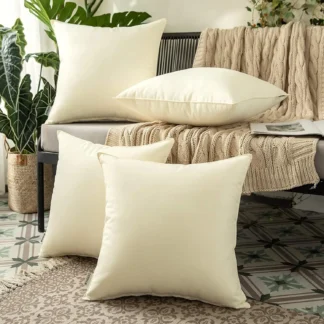 Fundas de almohada decorativas para exteriores, Fundas de cojín cuadradas, revestimiento de Pu, sala de estar impermeable para funda de almohada, verano, Pa DE 4