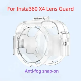 Protector de lente antiniebla a presión para Insta360 X4, cubierta de lente transparente, tapa protectora para accesorios de cámara panorámica Insta 360 X4