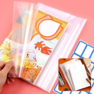 Cubierta de libros para estudiantes, envoltura de libros para la escuela, protección completa, todo alrededor