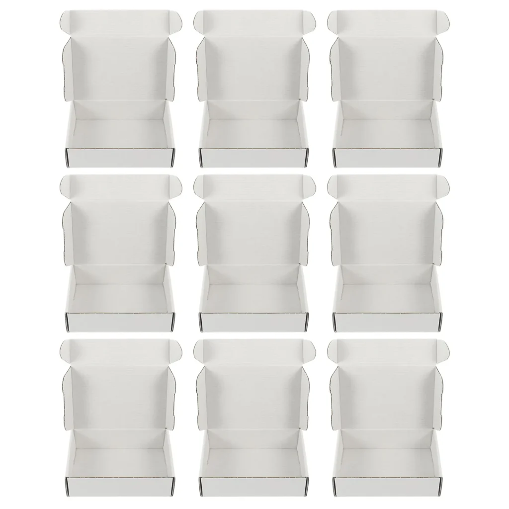Cajas de embalaje de papel corrugado, envío móvil, caja de almacenamiento reutilizable de tamaño pequeño, respetuosa con el medio ambiente, multiusos, fuerte