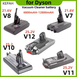 Para Dyson V7 V8 V10 V11 V12 12,8 mAh batería 25,2 V batería de aspiradora SV12 batería para ciclón Animal limpieza Total