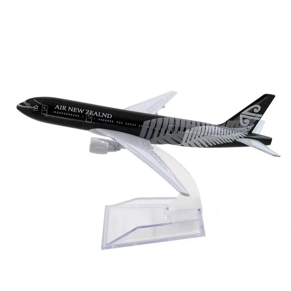 Modelo de avión B777 Air Nueva Zelanda, escala 1:400, 16 cm, 777 con Base, avión de aleación para recuerdo coleccionable, decoración de regalo