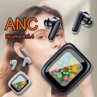 Para Xiaomi MIJIA auricular inalámbrico Bluetooth 5,4 Control de pantalla táctil reducción activa de ruido auriculares internos micrófono incorporado