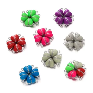 5 Juegos de cierres magnéticos conectados con forma de corazón de amor colorido brillante para pulseras de pareja DIY collares accesorios para hacer joyas