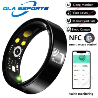 Para Xiaomi anillo inteligente NFC oxígeno en sangre monitoreo del sueño Smartring hombres mujeres Control de acceso inteligente IP68 y 5ATM anillo impermeable nuevo