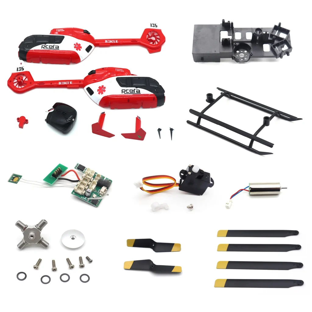 Piezas originales para helicóptero C159 EC-135 RC, cabeza de Rotor de Metal, receptor ESC, servomotor, cuerpo, cuchillas, tornillos