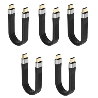 5X 4K USB-C 3,1 Gen 2 Cable 10G Emark Chip corto tipo C USB-C a USB-C Cable cargador de sincronización de vídeo PD 60W 4K Video